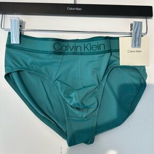 Calvin Klein | Brushed Microfiber Stretch Hip brief in green new silky smooth
